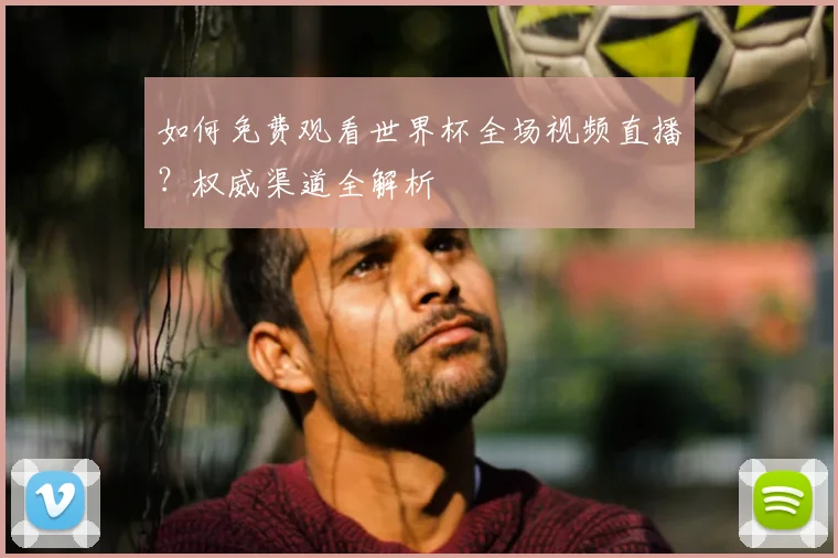 如何免费观看世界杯全场视频直播？权威渠道全解析